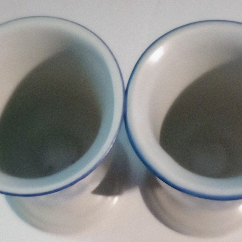 Pfaltzgraff Folk Art Stoneware Goblet Set Of Two Approximately 5 Inch By 3 In - Picture 2 of 4